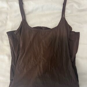 SKIMS brown bodycon dress
